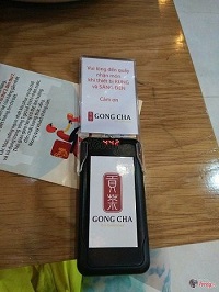 Quickbell cung cấp thiết bị gọi khách hàng cho quán trà sữa Gongcha