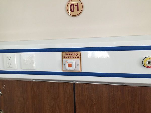 nút chuông gọi y tá WS-100 tại bệnh viện y học cổ truyền